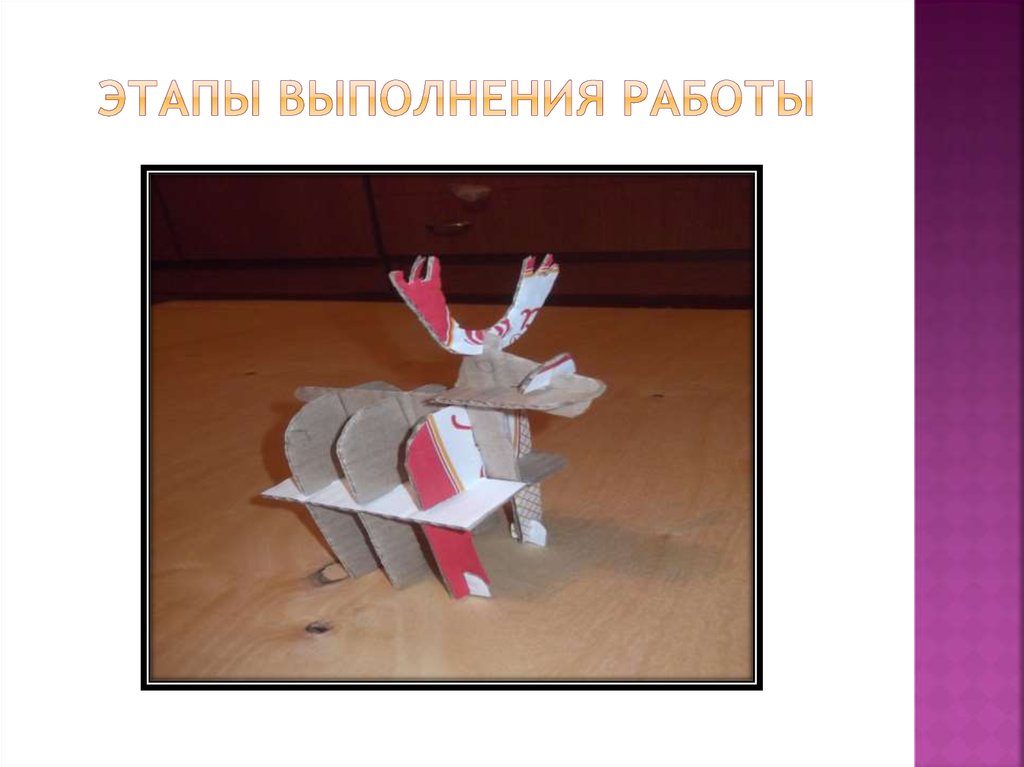 Этапы выполнения работы