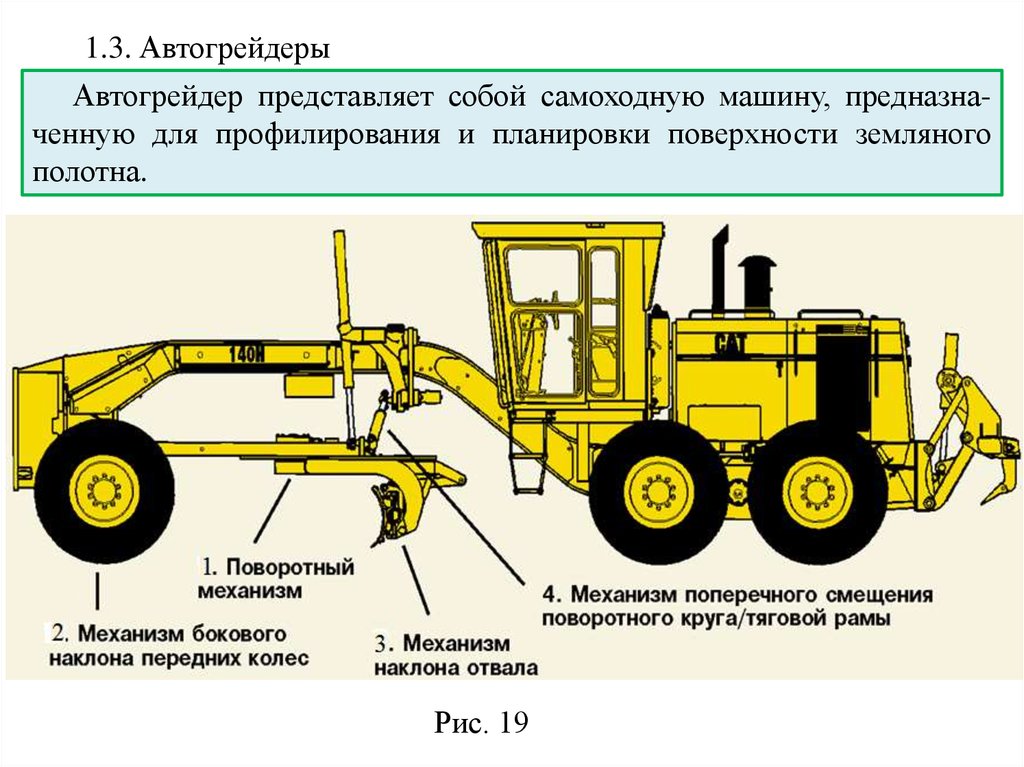 Разработка грунта землеройными машинами