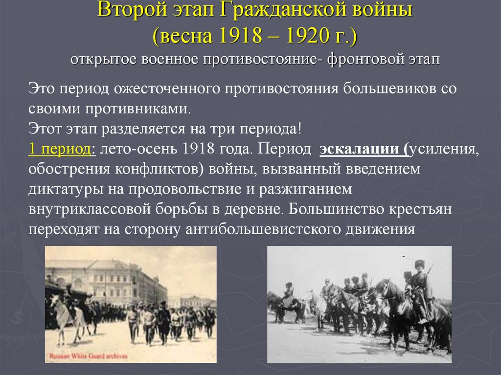 Россия вышла из войны в период. Этапы гражданской войны 1917-1920.