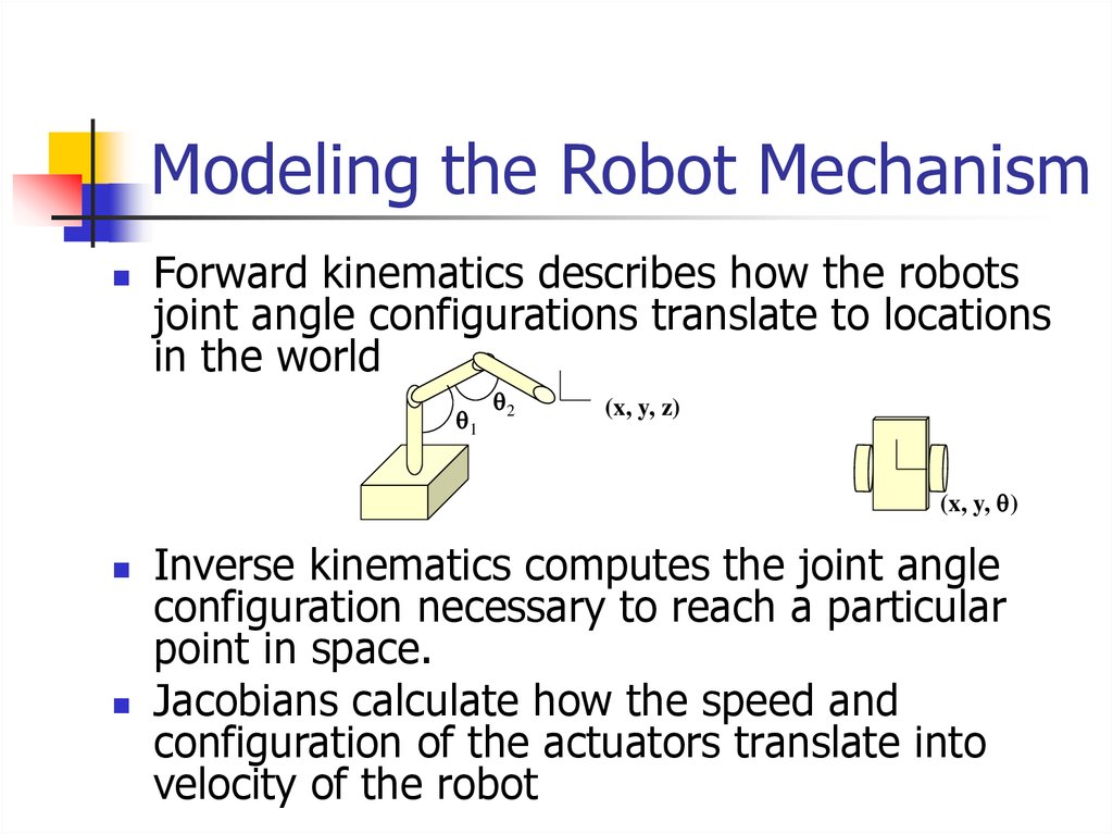Modeling the Robot Mechanism