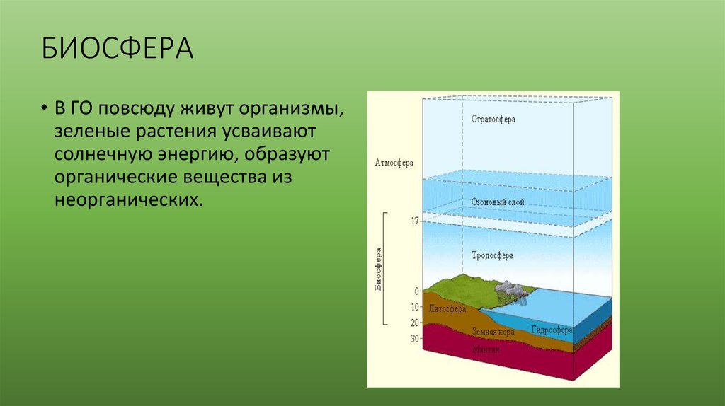 Строение географической оболочки