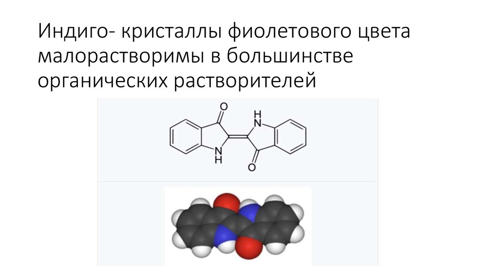 Индиго-краситель - презентация онлайн