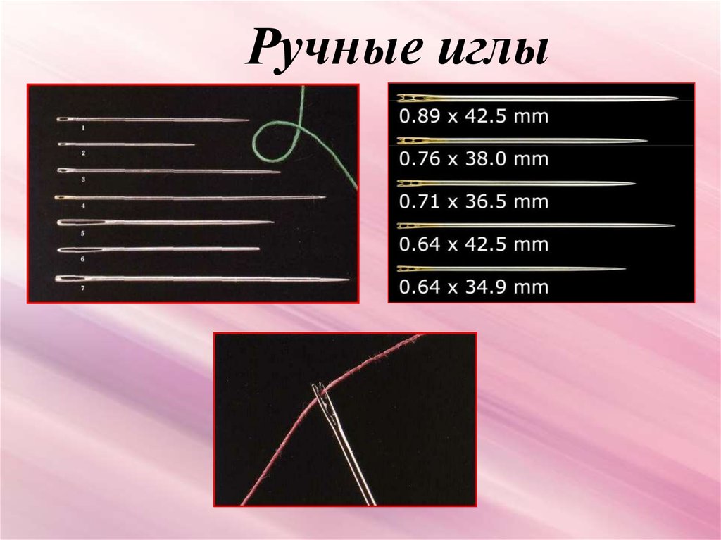 Виды игл презентация