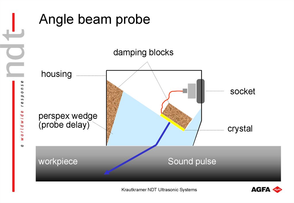 Angle beam probe