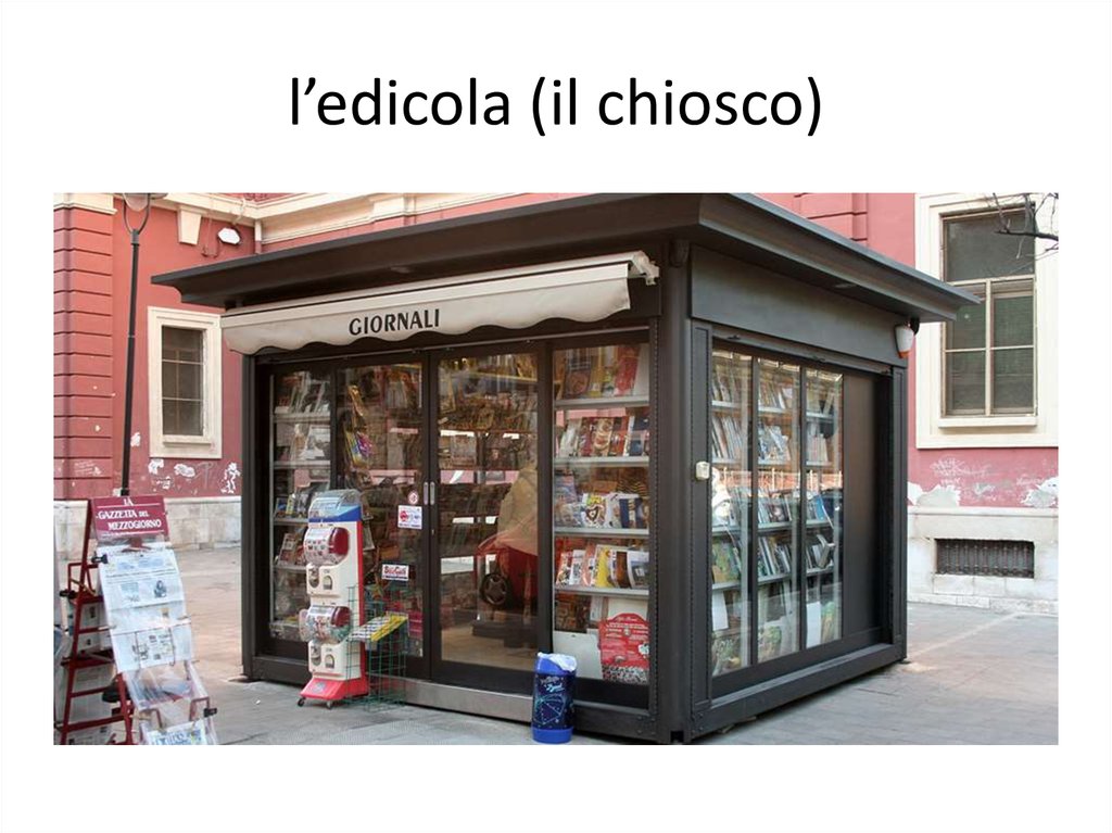 l’edicola (il chiosco)