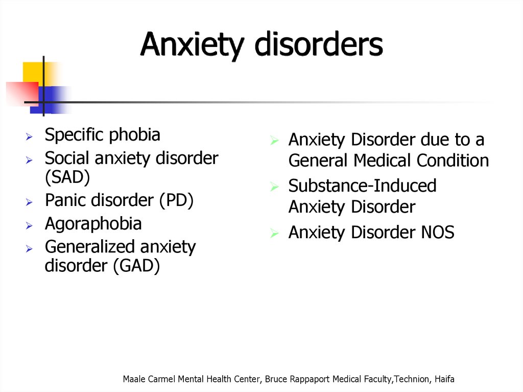 Primary versus Secondary Anxiety