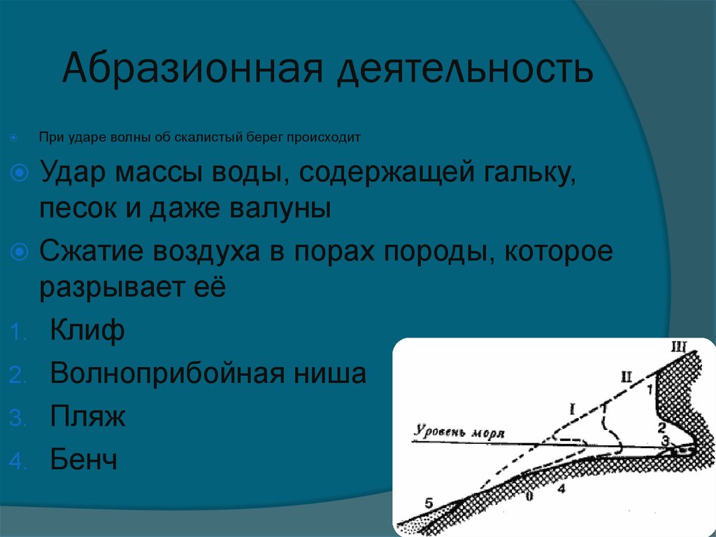 Деятельность моря. Абразионная деятельность. Абразионная деятельность моря. Геологическая деятельность океанов. Геологические процессы в океанах и морях.