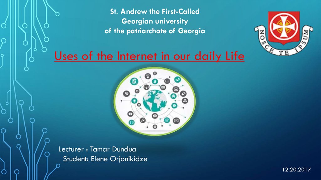 powerpoint presentation on internet and its uses in our daily life