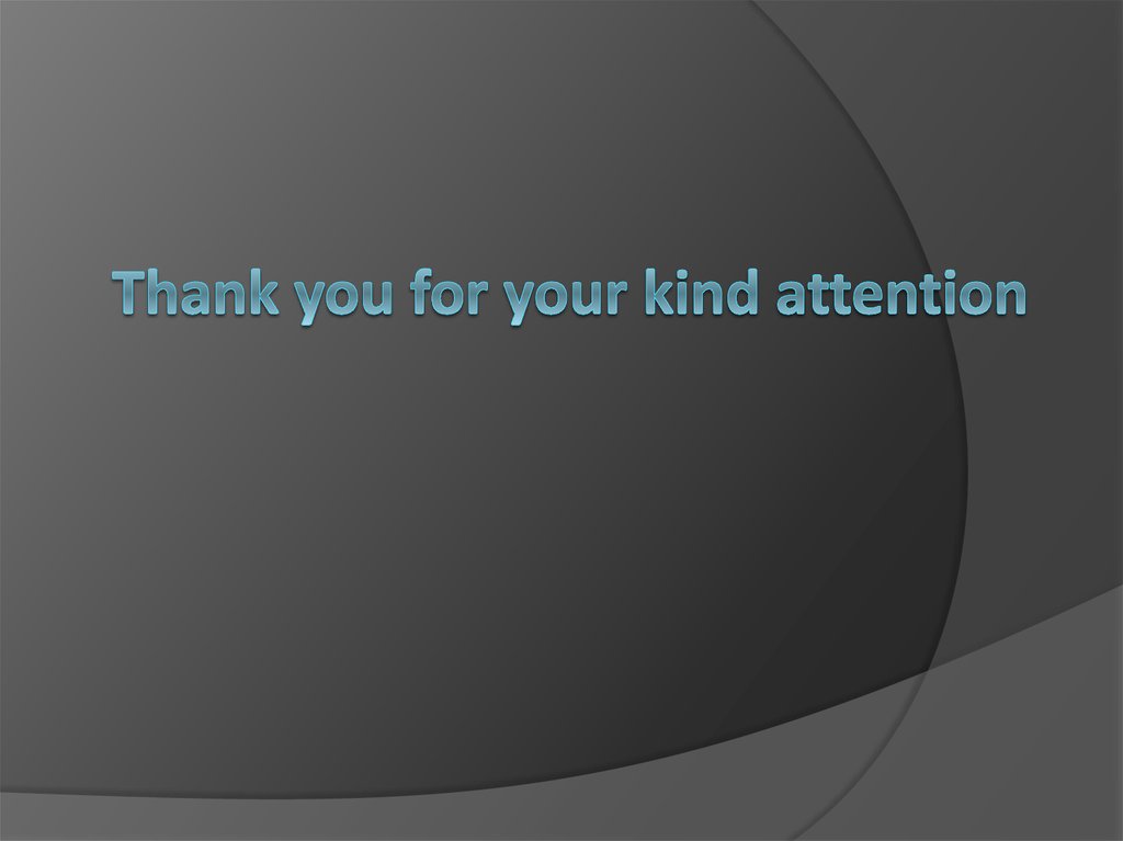 Thank you for your kind attention