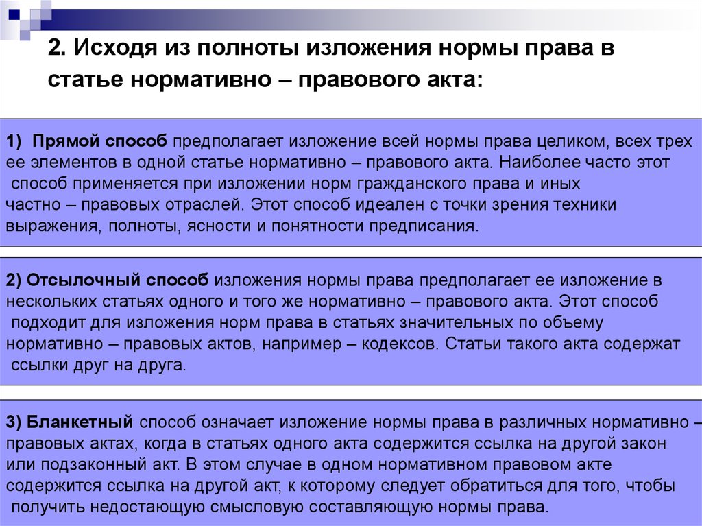 Способ нормативных правовых актов. Способы изложения норм права в нормативных актах. Способы изложения правовых норм в нормативных актах. Основные способы изложения норм права в нормативных правовых актах.. Способы изложения норм права в статьях нормативных правовых актов.