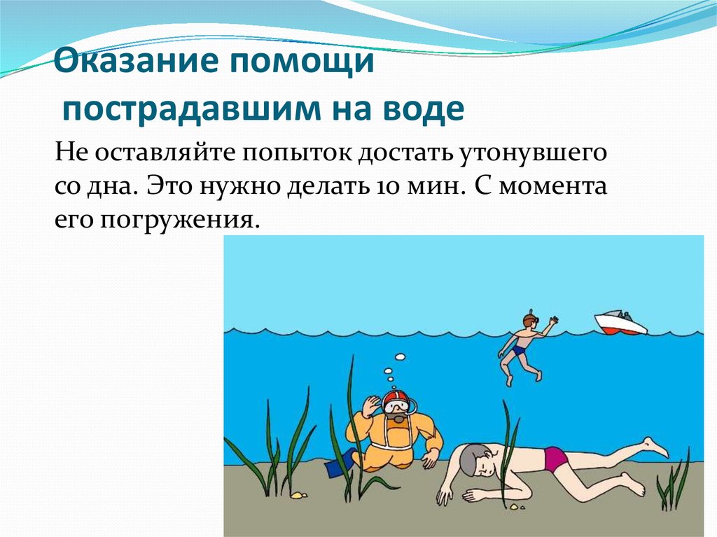 Оказание помощи на воде картинки