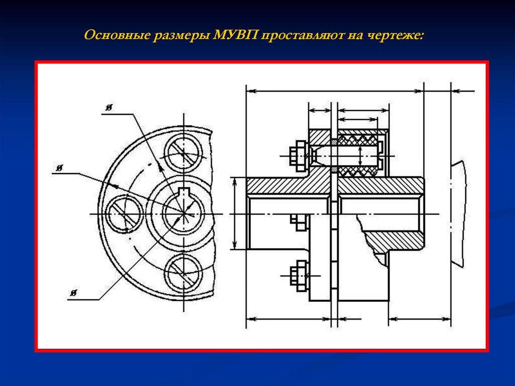 Эскизы концов валов редуктора