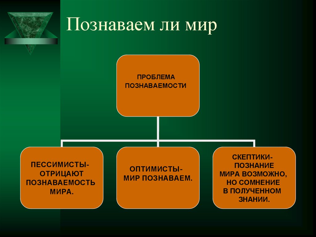 Познаваем ли мир