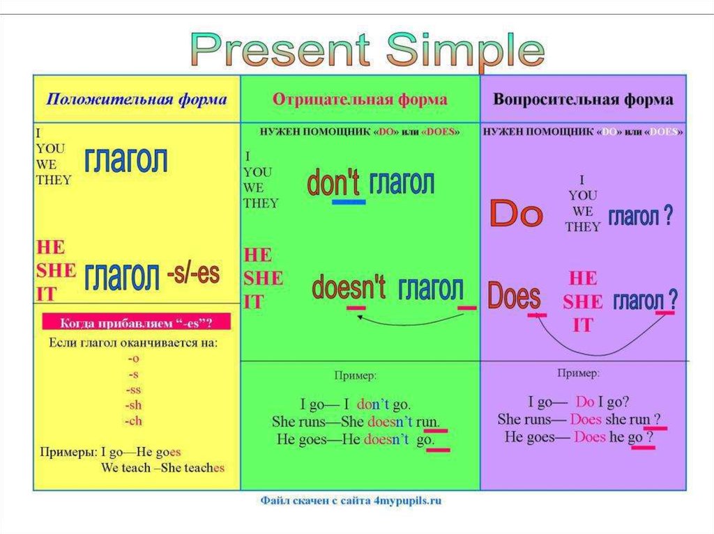 Camp глагол. Правило образования present simple. Англ яз правило present simple. Do does present simple правило. Как образуются глаголы в present simple.