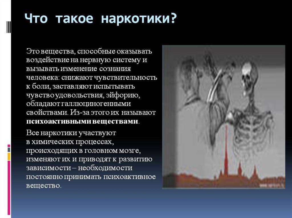 Презентация на тему влияние наркотиков на организм человека