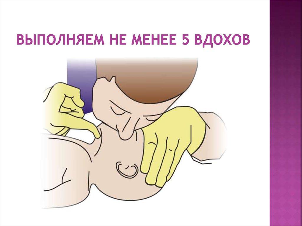 Выполняем не менее 5 вдохов