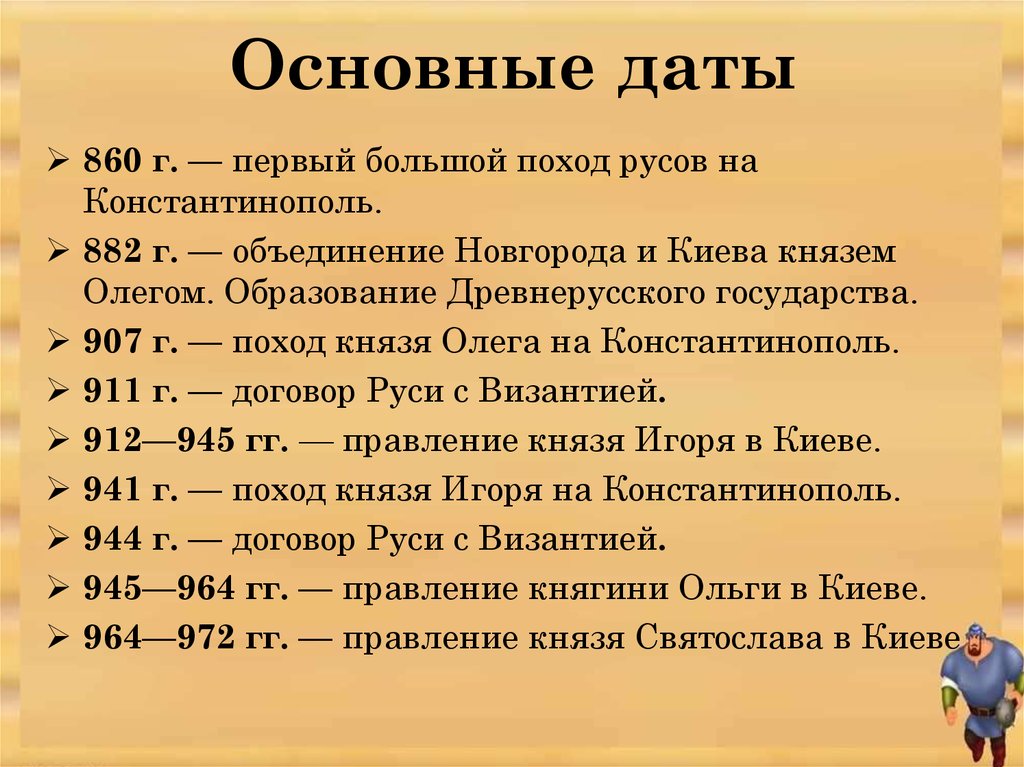 Параграф 6 история 6 класс даты. Древняя Русь даты и события. Основные даты древней Руси. Даты исторических событий. Основные даты истории древней Руси.