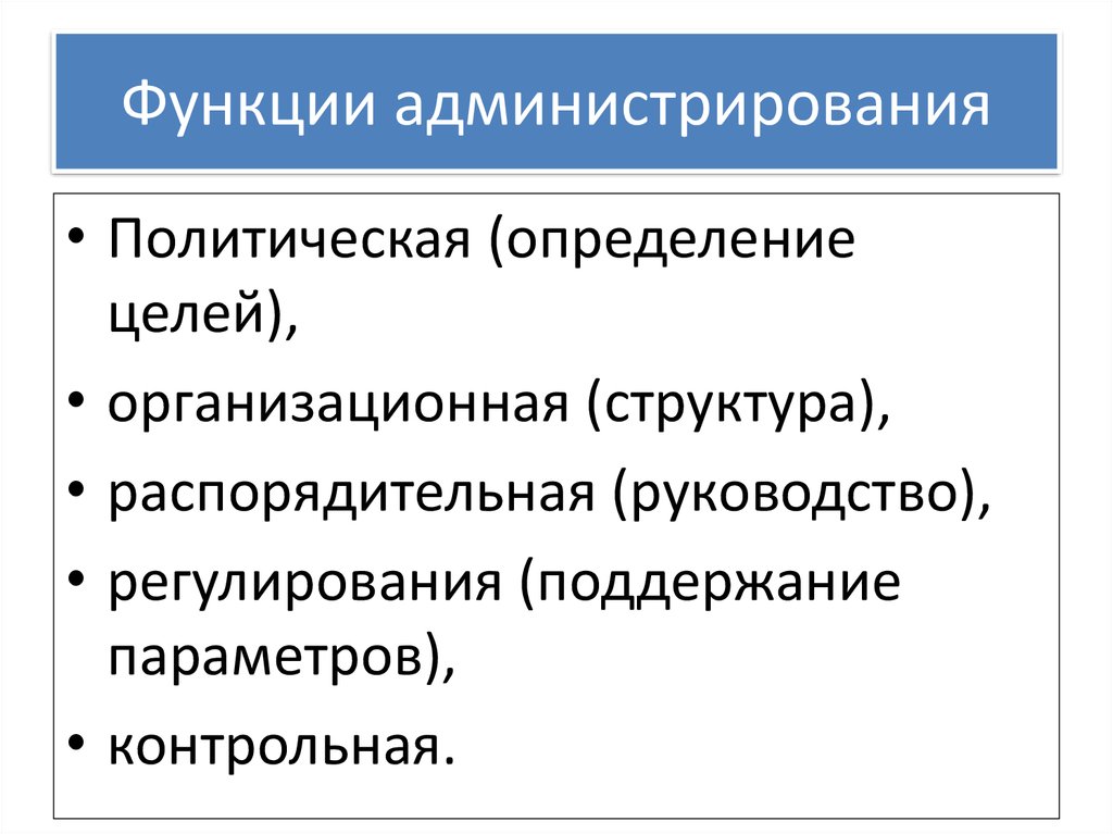 Государственная функция включает