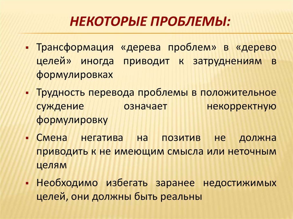 Некоторые проблемы