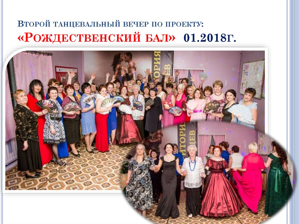 Второй танцевальный вечер по проекту: «Рождественский бал» 01.2018г.