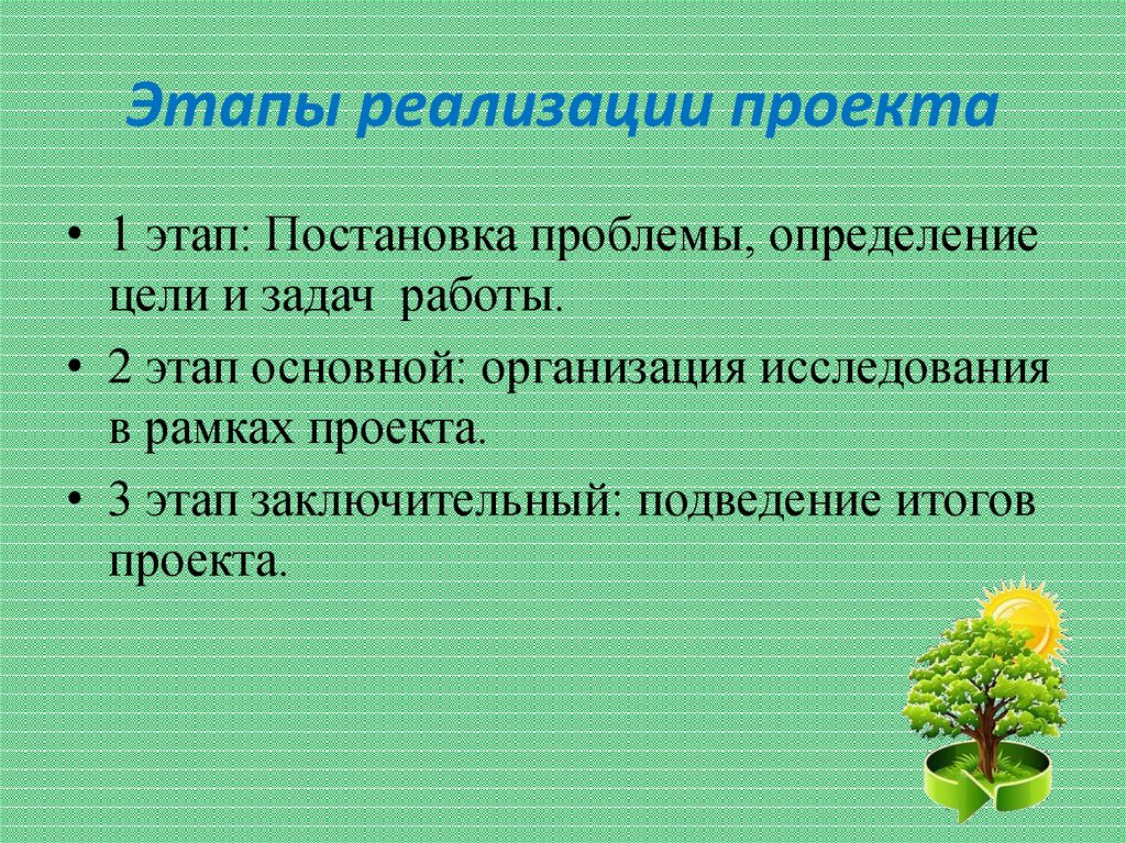 Основным требованием к постановке проблемы проекта является