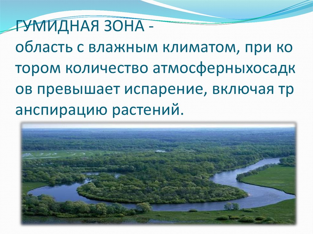 ГУМИДНАЯ ЗОНА