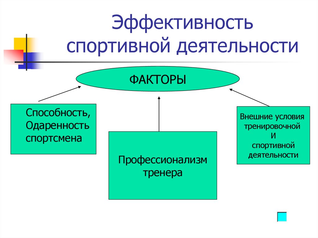 Способность факторы. Факторы эффективной спортивной деятельности. Внешние условия тренировочной деятельности. Мотивация спортивной деятельности. Факторы определяющие эффективность спортивной деятельности.