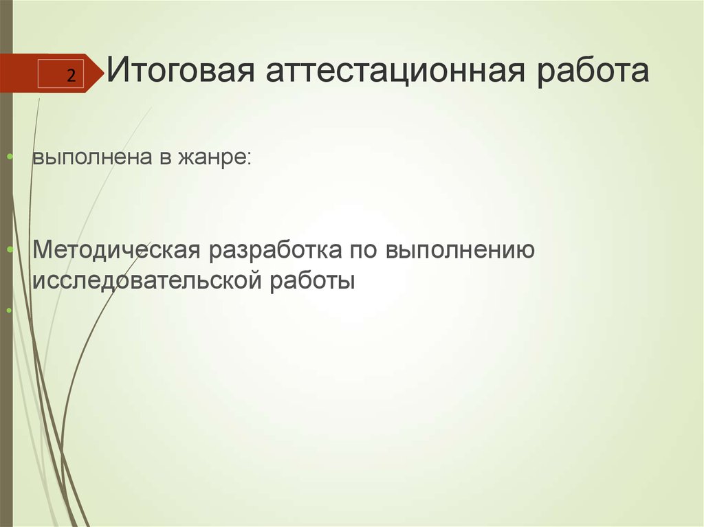 Итоговая аттестационная работа