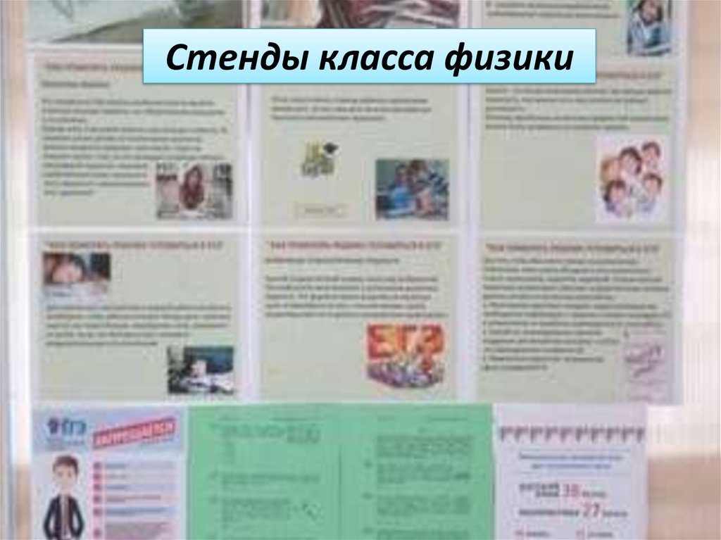 Стенды класса физики