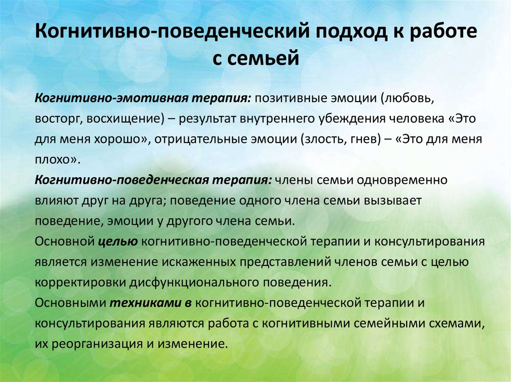 Техники семейного консультирования презентация