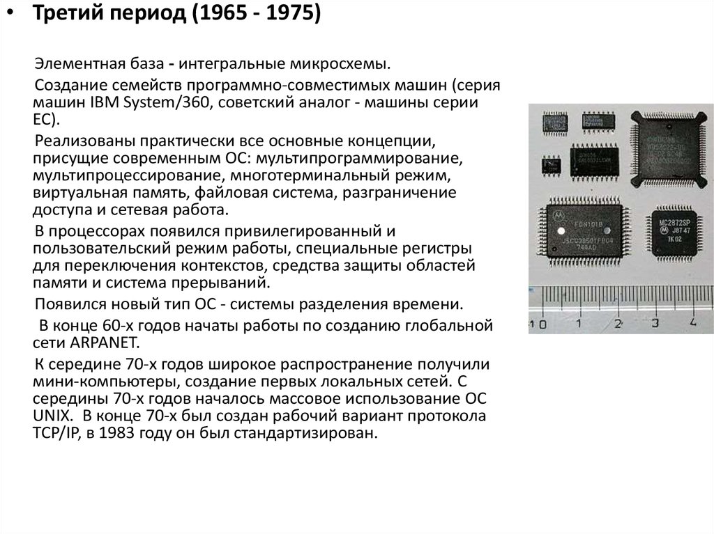 Элементная база большие интегральные схемы