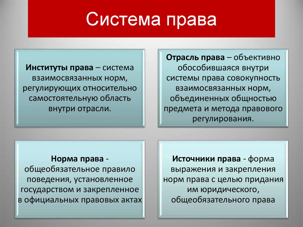 Право егэ обществознание. Система права отрасли институты нормы. Система российского права нормы институты отрасли. Система права это в обществознании нормы отрасли институты. Система права: правовая норма, правовой институт, отрасль права.