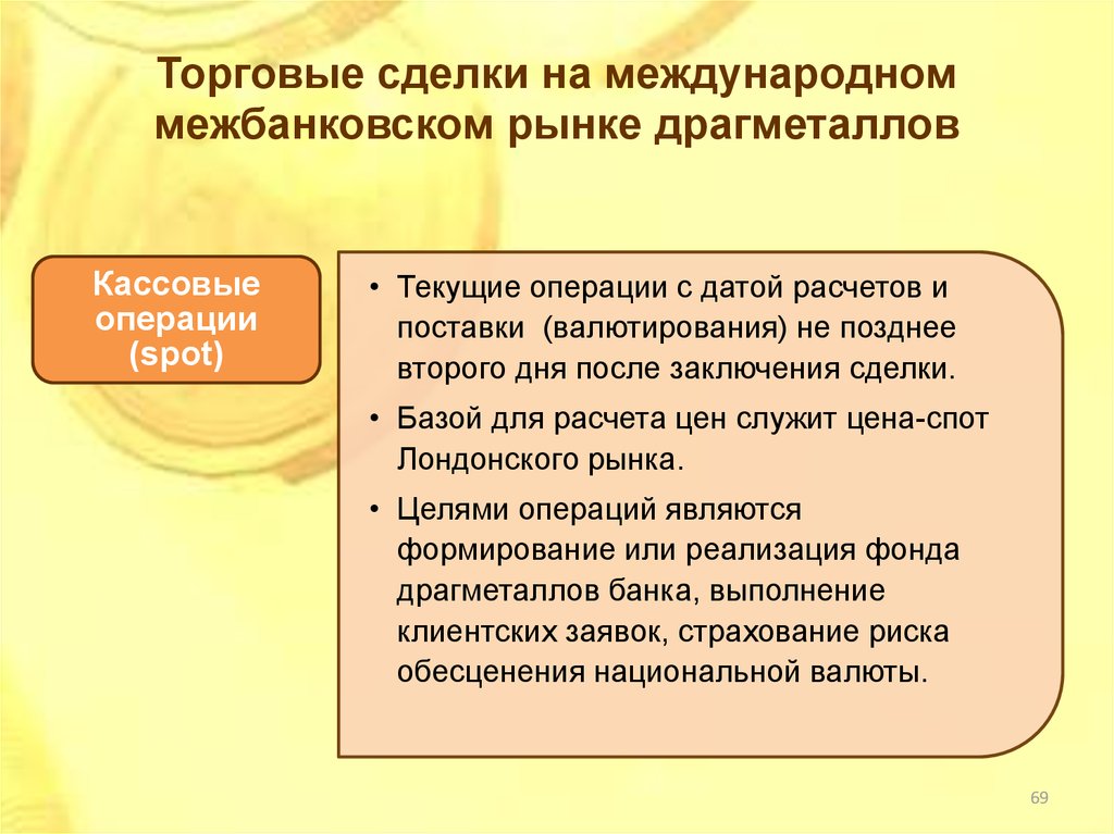 Рынок драгоценных металлов презентация