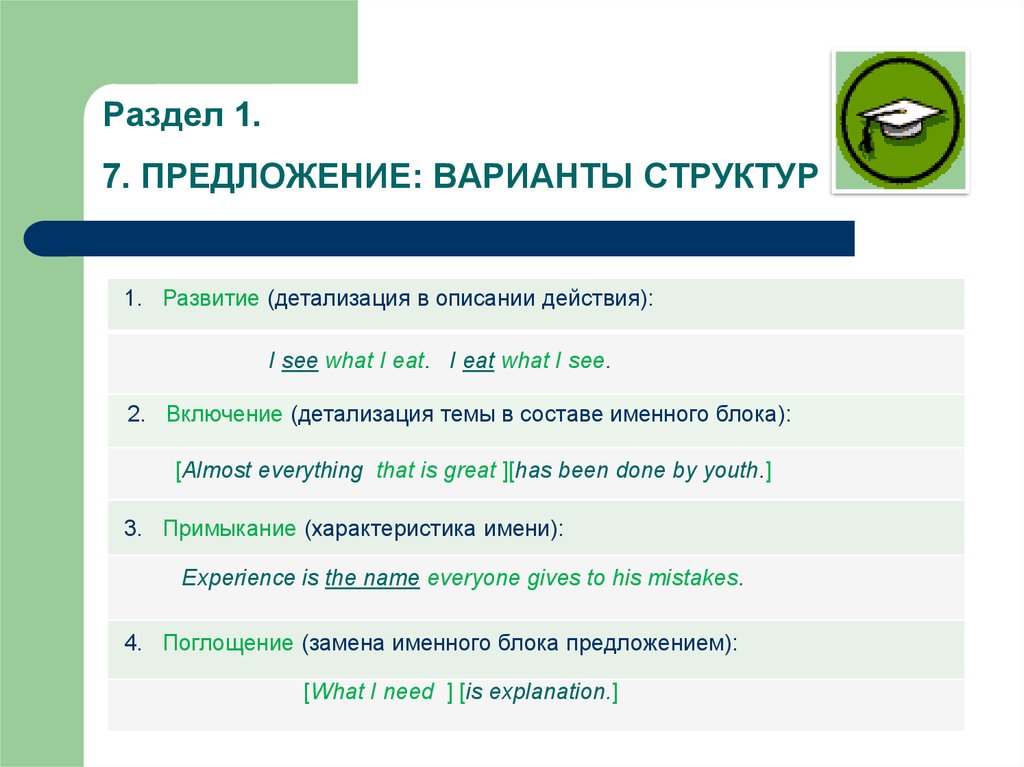 Предложение вариант 2