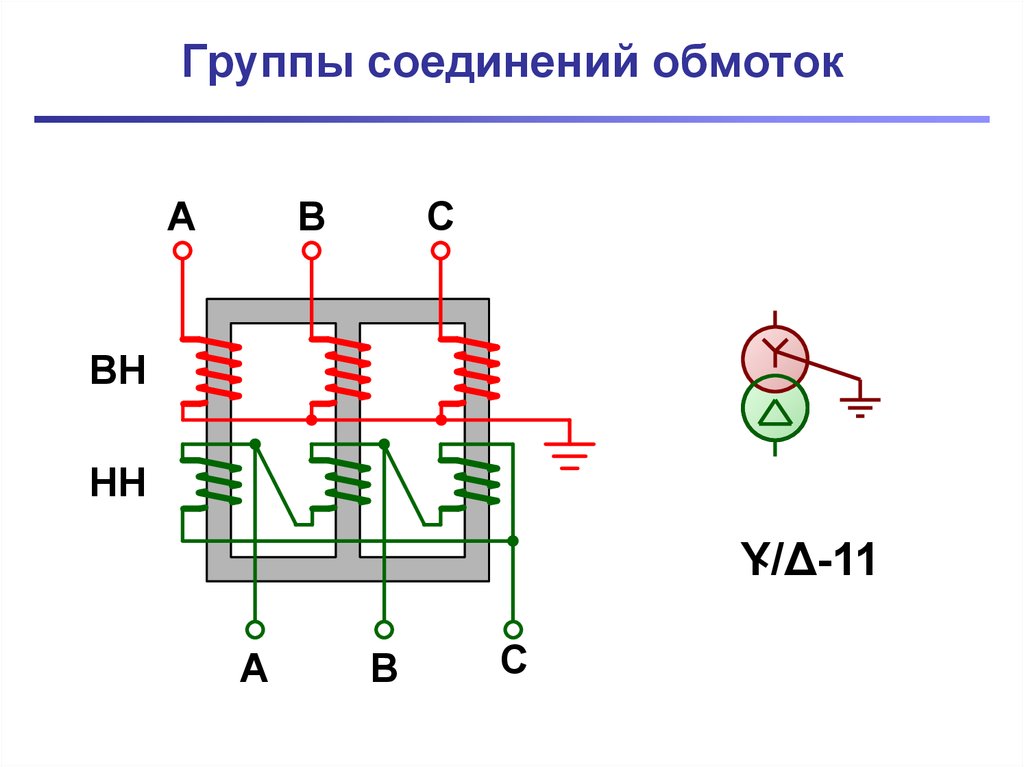 Группа соединений силовых трансформаторов. Схема соединения обмоток автотрансформатора. Схема подключения силового трансформатора. Схема автотрансформатор силовой трансформатор. Схема соединения групп обмоток автотрансформатора.