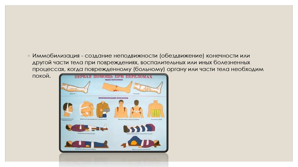 Презентация на тему иммобилизация и транспортировка пострадавших