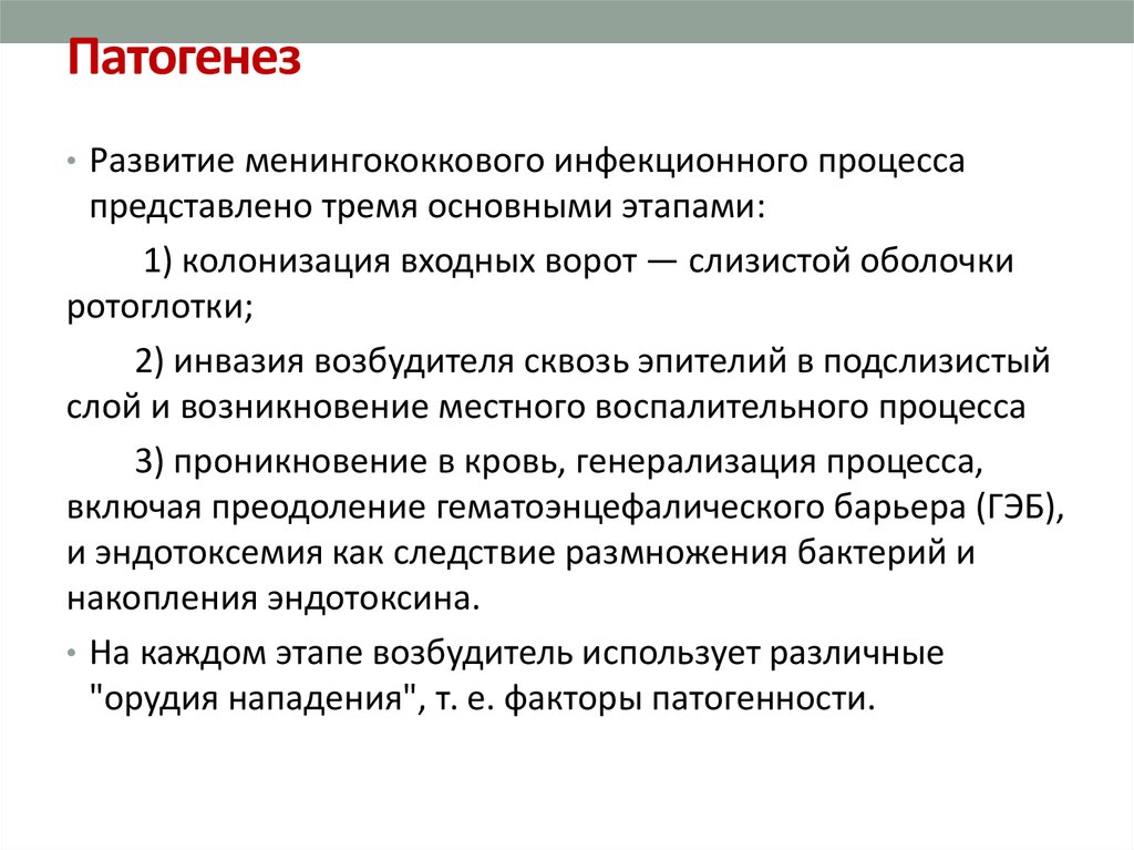 Противоэпидемические мероприятия при менингококковой инфекции