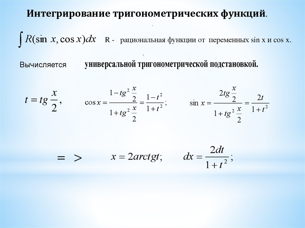Тригонометрическая подстановка в интегралах. Универсальная тригонометрическая подстановка формулы. Универсальная тригонометрическая подстановка в интегралах. Универсальная тригонометрическая подстановка примеры решений. Nhbujyjvtnhbxtcrb tgjlcnfyjdrbd byntuhfkf[.