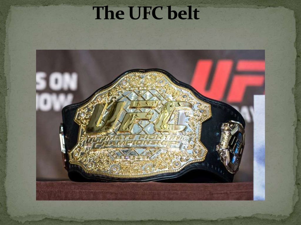 The UFC belt
