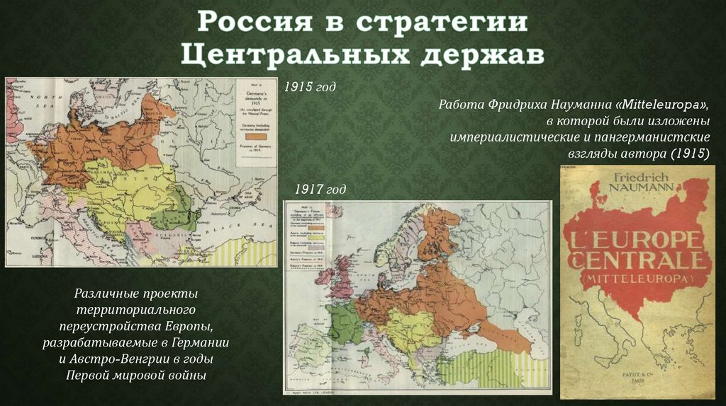 Карта россии 1915 года