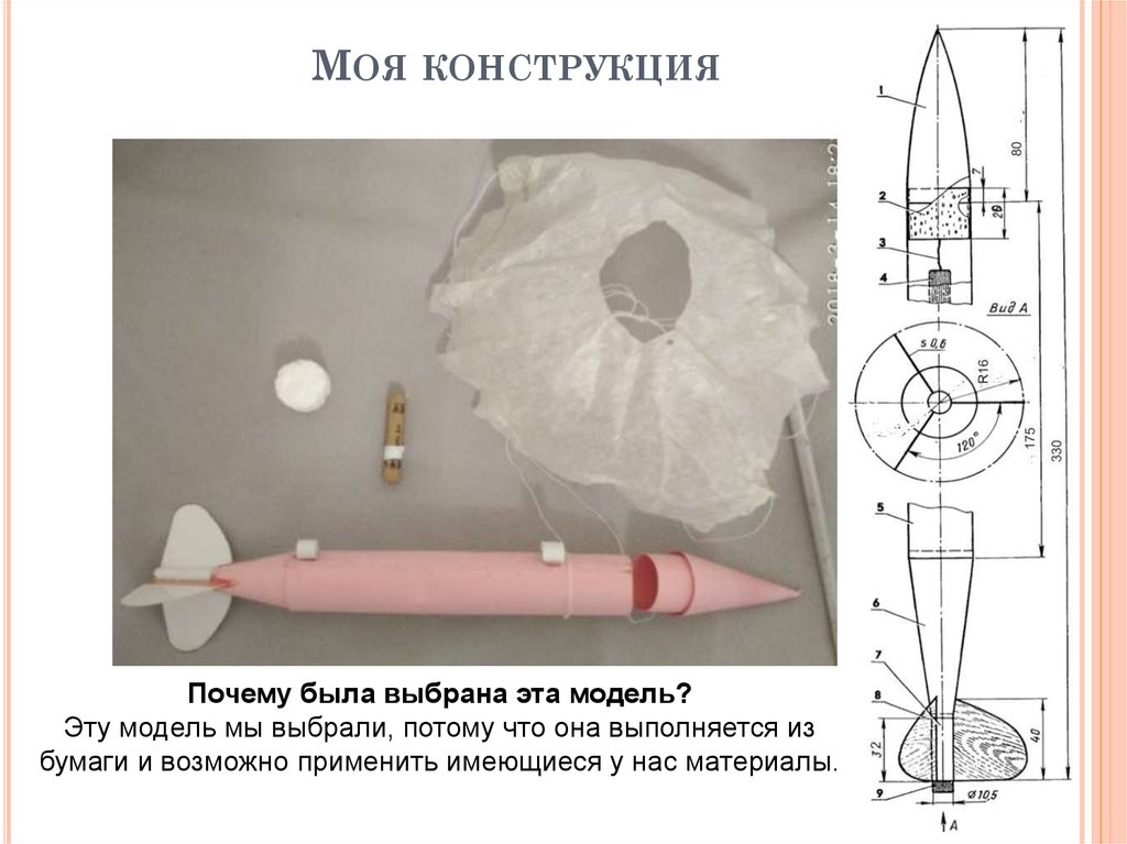 Действующая модель ракеты