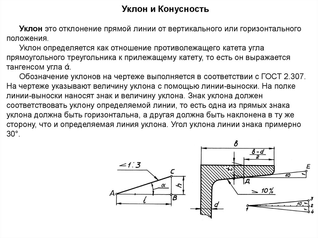 Отклонение от вертикального положения. Уклон и конусность на чертежах. Как определить уклон на чертеже. Как обозначается угол конуса на чертеже. Уклон 1 5 на чертеже.