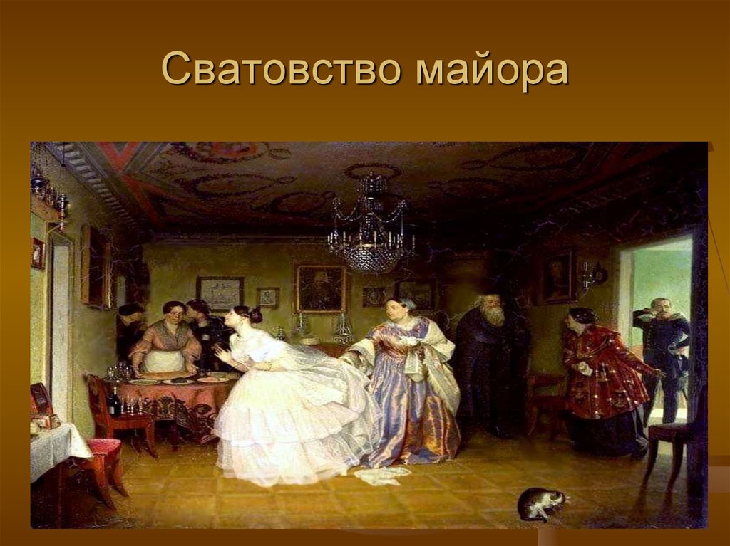 Картина сватовство. Картина п а Федотова сватовство майора. «Сватовство майора» (1848 г.). Федотов художник сватовство майора коты. Картина Майорова сватовство майора.