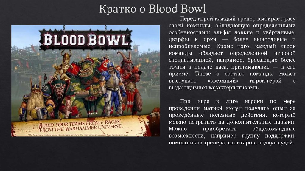 Кратко о Blood Bowl