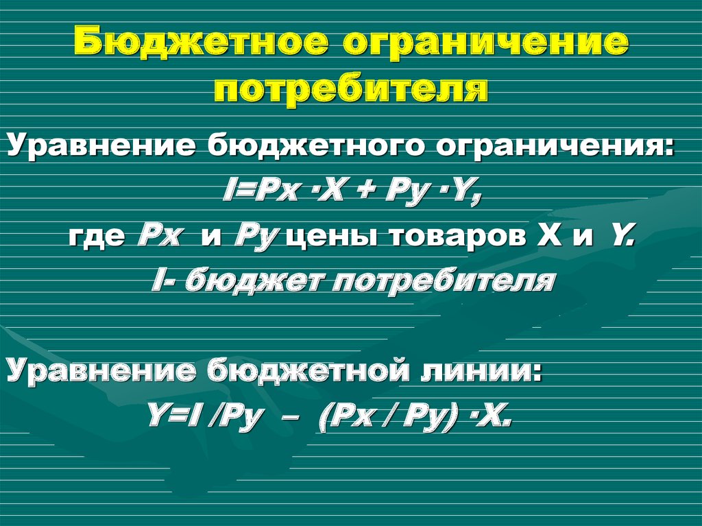 Ограничения потребителя