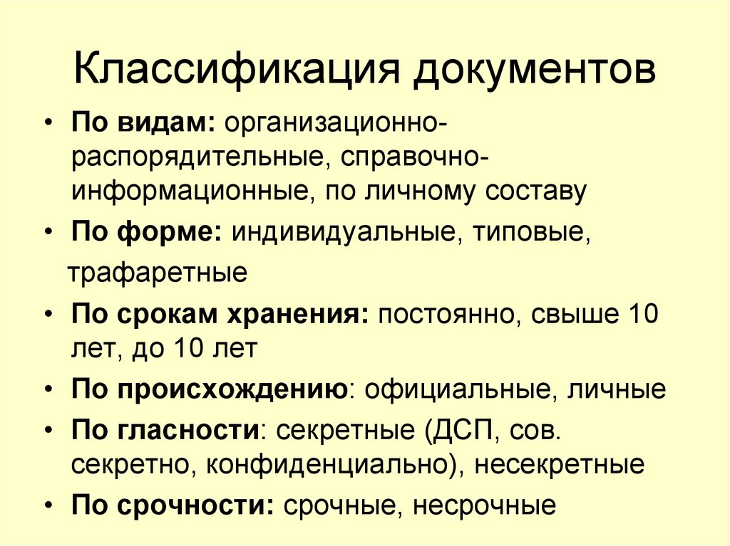 Классификация документов