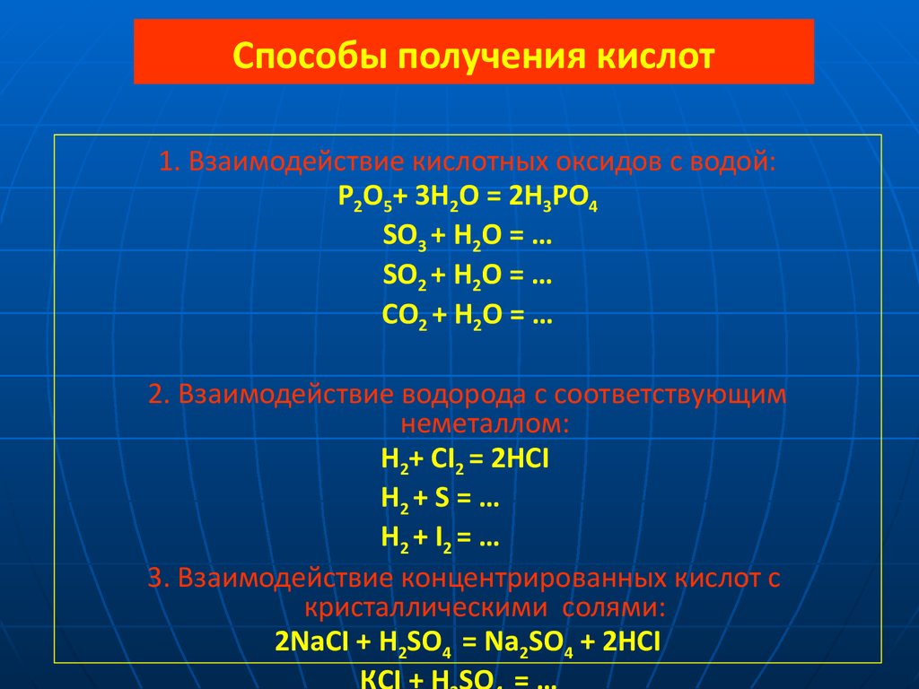 Кислоты и их классификация и свойства презентация 8