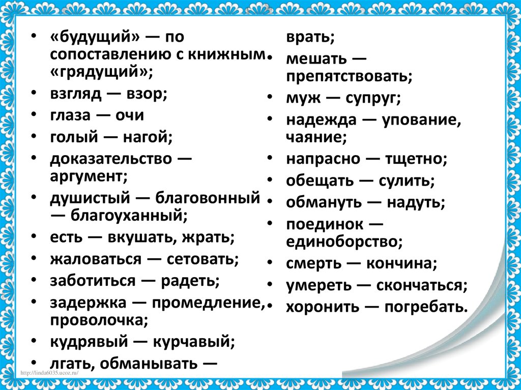 Словарь психиатрических терминов: Термины, используемые в психиатрических диагнозах