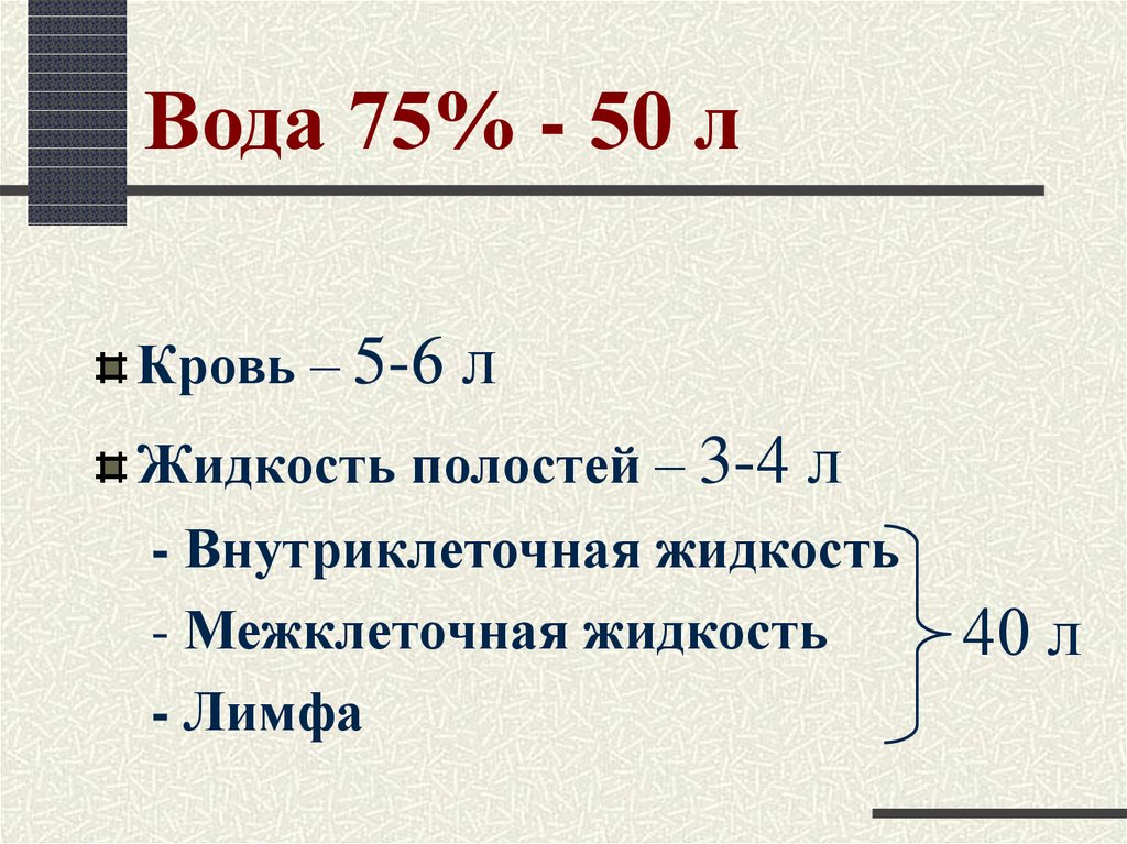 Вода 75% - 50 л