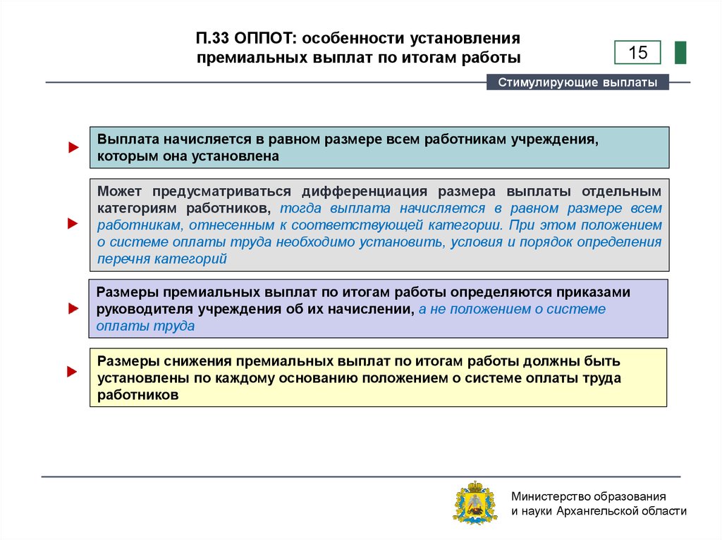 Снижение размера премии. Премиальные выплаты. Оплата по результатам работы. К премиальным выплатам по итогам работы относятся.